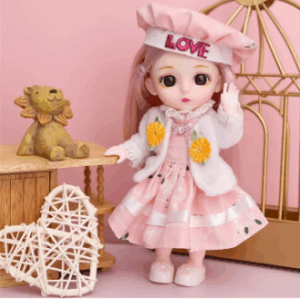16cm Princess Doll Dress Up with Clothes Shoes Movable 13 Joints