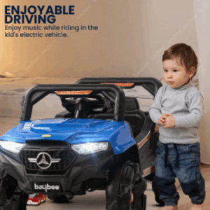 Electric car for Baby Ride On Toy Rechargeable Blue and Black